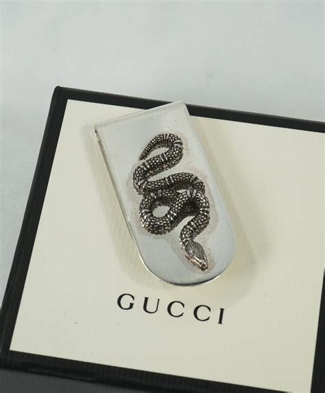 geldklammer gucci|gucci money clip snake.